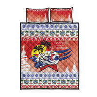 Cuba Cuban Trogon Christmas Quilt Bed Set Patria o Muerte Venceremos - Wonder Print Shop