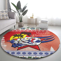 Cuba Cuban Trogon Christmas Round Carpet Patria o Muerte Venceremos