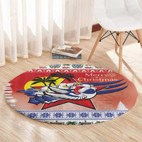 Cuba Cuban Trogon Christmas Round Carpet Patria o Muerte Venceremos
