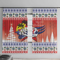 Cuba Cuban Trogon Christmas Window Curtain Patria o Muerte Venceremos - Wonder Print Shop