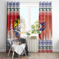 Cuba Cuban Trogon Christmas Window Curtain Patria o Muerte Venceremos - Wonder Print Shop