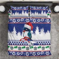 Cuba Christmas Bedding Set Cuban Trogon Map With Feliz Navidad - Wonder Print Shop