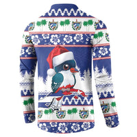 Cuba Christmas Button Sweatshirt Cuban Trogon Map With Feliz Navidad - Wonder Print Shop