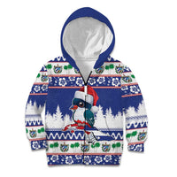 Cuba Christmas Kid Hoodie Cuban Trogon Map With Feliz Navidad - Wonder Print Shop