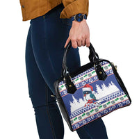 Cuba Christmas Shoulder Handbag Cuban Trogon Map With Feliz Navidad