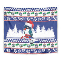 Cuba Christmas Tapestry Cuban Trogon Map With Feliz Navidad - Wonder Print Shop