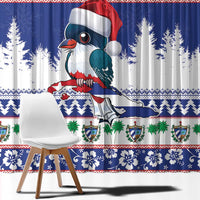Cuba Christmas Window Curtain Cuban Trogon Map With Feliz Navidad - Wonder Print Shop