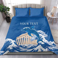 Personalized Greece Independence Day Bedding Set Parthenon Eleftheria i Thanatos