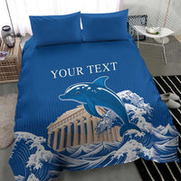 Personalized Greece Independence Day Bedding Set Parthenon Eleftheria i Thanatos