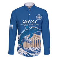 Personalized Greece Independence Day Family Matching Off Shoulder Maxi Dress and Hawaiian Shirt Parthenon Eleftheria i Thanatos