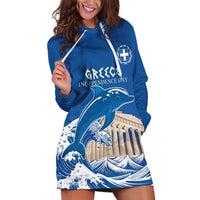 Personalized Greece Independence Day Hoodie Dress Parthenon Eleftheria i Thanatos