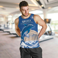 Personalized Greece Independence Day Men Tank Top Parthenon Eleftheria i Thanatos