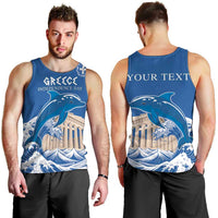 Personalized Greece Independence Day Men Tank Top Parthenon Eleftheria i Thanatos