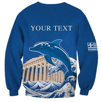 Personalized Greece Independence Day Sweatshirt Parthenon Eleftheria i Thanatos