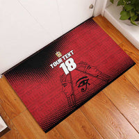 Custom Egypt Football Rubber Doormat The Pharaohs Eye of Horus