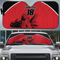Custom Egypt Football Auto Sun Shade Pharaohs Heritage Pyramid