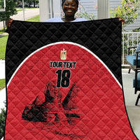 Custom Egypt Football Quilt Pharaohs Heritage Pyramid