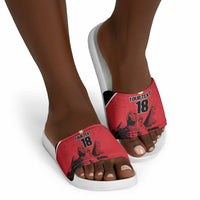 Custom Egypt Football Slide Sandals Pharaohs Heritage Pyramid