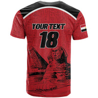 Custom Egypt Football T shirt Pharaohs Heritage Pyramid