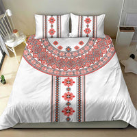 Bulgarian Embroidery Style Seamless Pattern Bedding Set