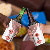 Bulgarian Embroidery Style Seamless Pattern 4 in 1 Can Cooler Tumbler