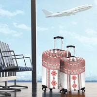 Bulgarian Embroidery Style Seamless Pattern Luggage Cover