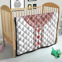 Bulgarian Embroidery Style Seamless Pattern Quilt