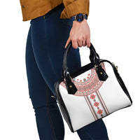 Bulgarian Embroidery Style Seamless Pattern Shoulder Handbag