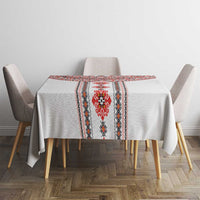 Bulgarian Embroidery Style Seamless Pattern Tablecloth