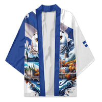 Quebec Snowy Owl Heritage Kimono Flag Day Edition