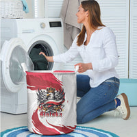 Poland National Flag Day Laundry Basket Fierce Polish Eagle Crown