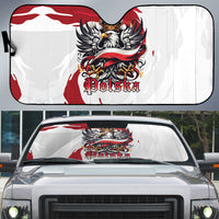 Poland National Flag Day Auto Sun Shade Fierce Polish Eagle Crown