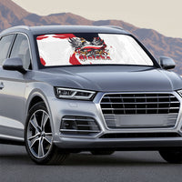 Poland National Flag Day Auto Sun Shade Fierce Polish Eagle Crown