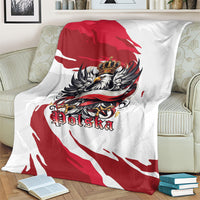 Poland National Flag Day Blanket Fierce Polish Eagle Crown