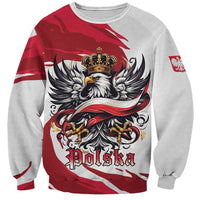 Poland National Flag Day Sweatshirt Fierce Polish Eagle Crown