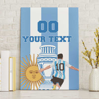 Custom Argentina Football Canvas Wall Art Go Champions 2024 - Wonder Print Shop