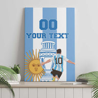 Custom Argentina Football Canvas Wall Art Go Champions 2024 - Wonder Print Shop