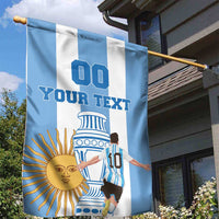 Custom Argentina Football Garden Flag Go Champions 2024 - Wonder Print Shop