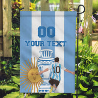 Custom Argentina Football Garden Flag Go Champions 2024 - Wonder Print Shop