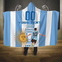 Custom Argentina Football Hooded Blanket Go Champions 2024
