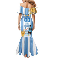 Custom Argentina Football Mermaid Dress Go Champions 2024 - Wonder Print Shop