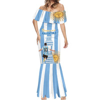 Custom Argentina Football Mermaid Dress Go Champions 2024 - Wonder Print Shop