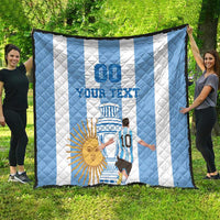 Custom Argentina Football Quilt Go Champions 2024 - Wonder Print Shop