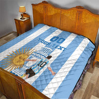 Custom Argentina Football Quilt Go Champions 2024 - Wonder Print Shop