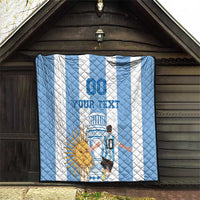 Custom Argentina Football Quilt Go Champions 2024 - Wonder Print Shop