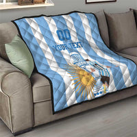 Custom Argentina Football Quilt Go Champions 2024 - Wonder Print Shop