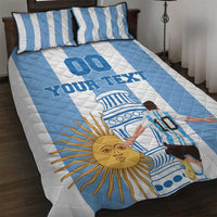 Custom Argentina Football Quilt Bed Set Go Champions 2024 - Wonder Print Shop