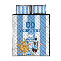 Custom Argentina Football Quilt Bed Set Go Champions 2024 - Wonder Print Shop