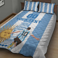Custom Argentina Football Quilt Bed Set Go Champions 2024 - Wonder Print Shop
