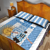 Custom Argentina Football Quilt Bed Set Go Champions 2024 - Wonder Print Shop